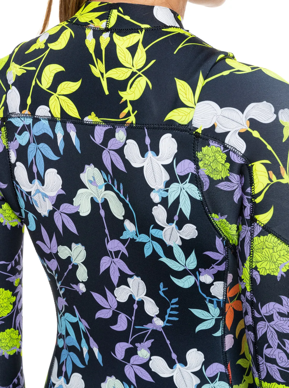 3/2mm Roxy X Rowley Chest Zip Wetsuit - Radiance Multi Floral