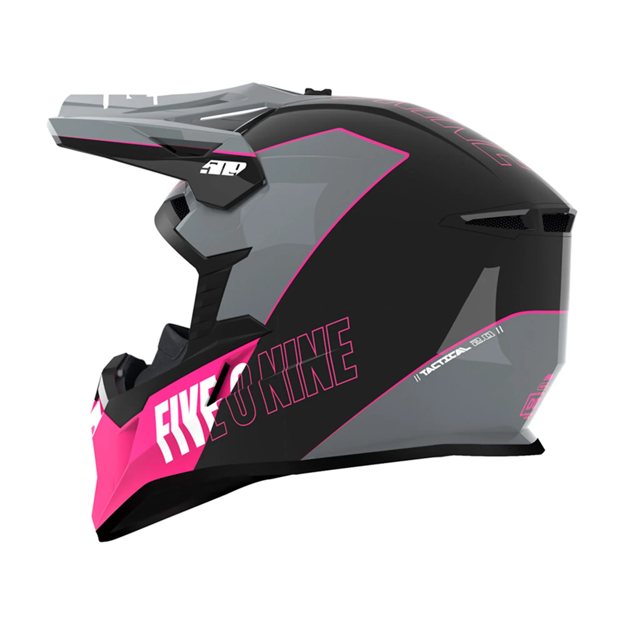 509  Tactical 2.0 Snowmobile Helmet Polycarbonate DOT ECE Certfied Racing Pink