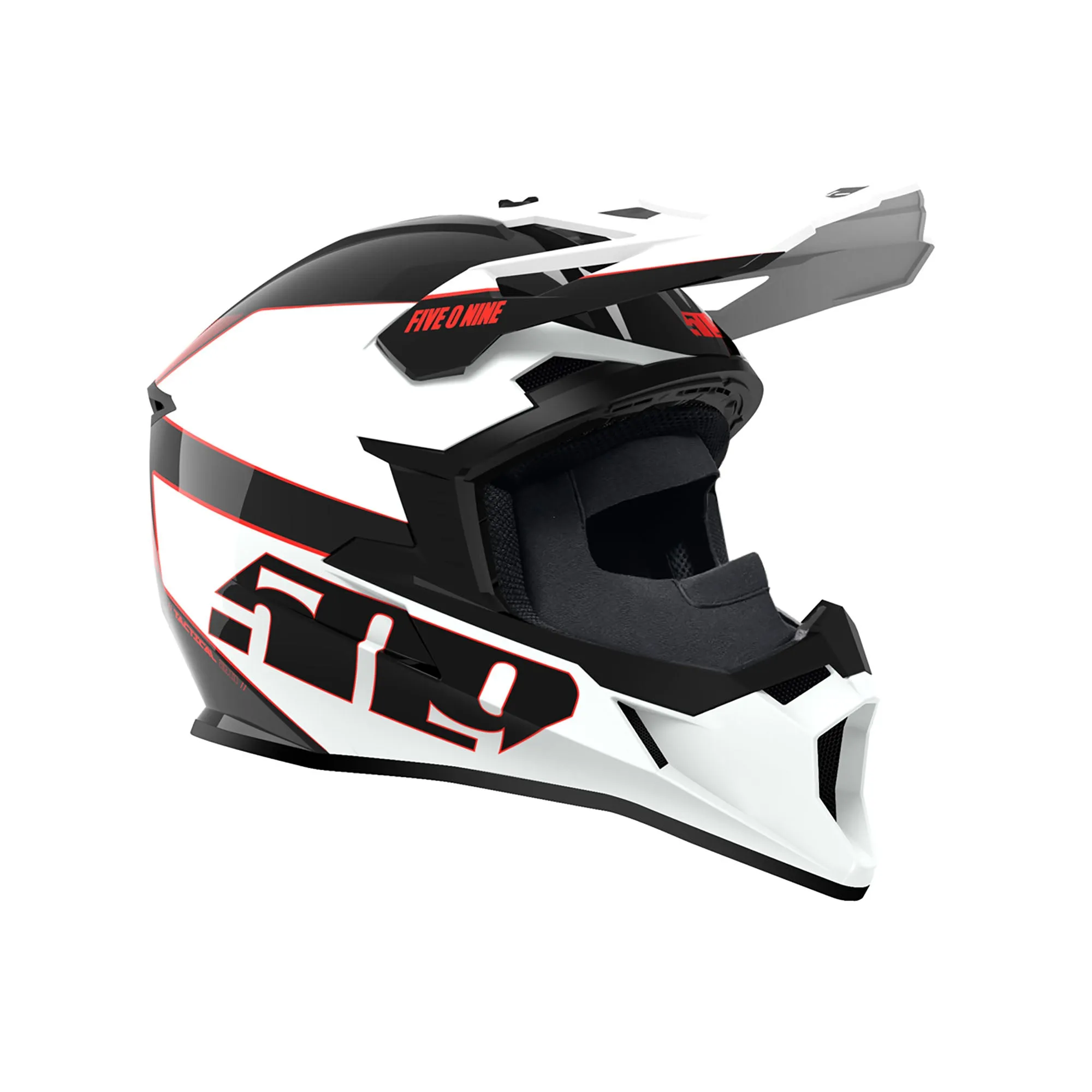 509  Tactical 2.0 Snowmobile Helmet w Fidlock Strap VEES Venturi Vent Racing Red FMVSS 218