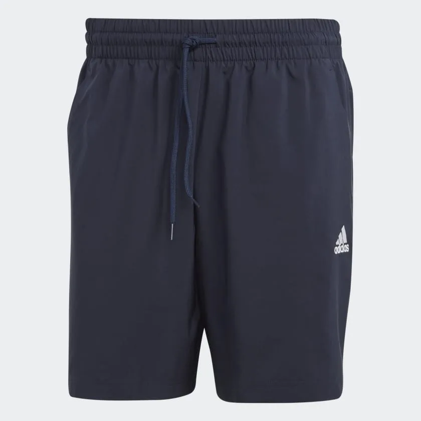 ADIDAS MEN'S AEROREADY ESSENTIALS CHELSEA SMALL LOGO NAVY SHORTS