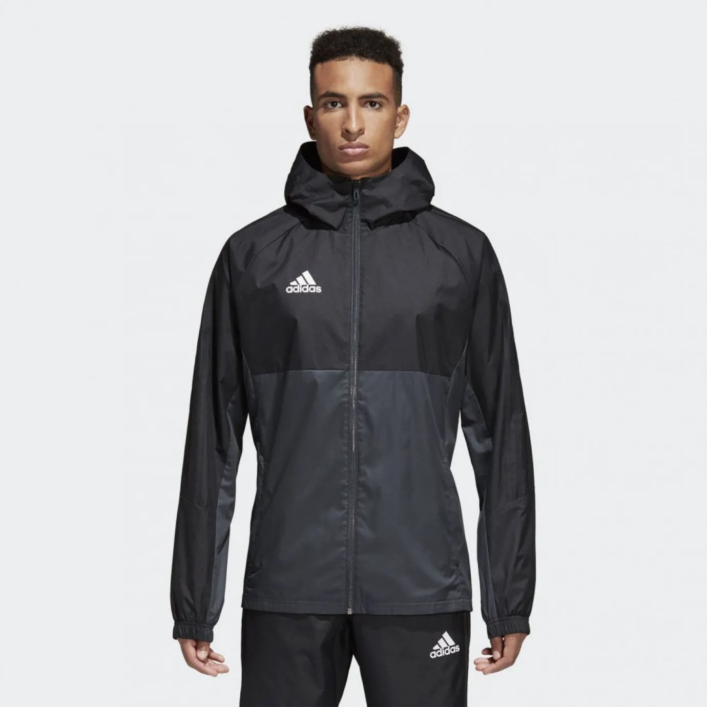 Adidas Tiro 17 Rain Jacket - Black/Grey AY2889