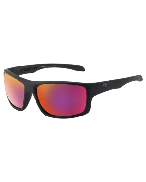 Axle Polarised Sunglasses in Satin Black & Grey