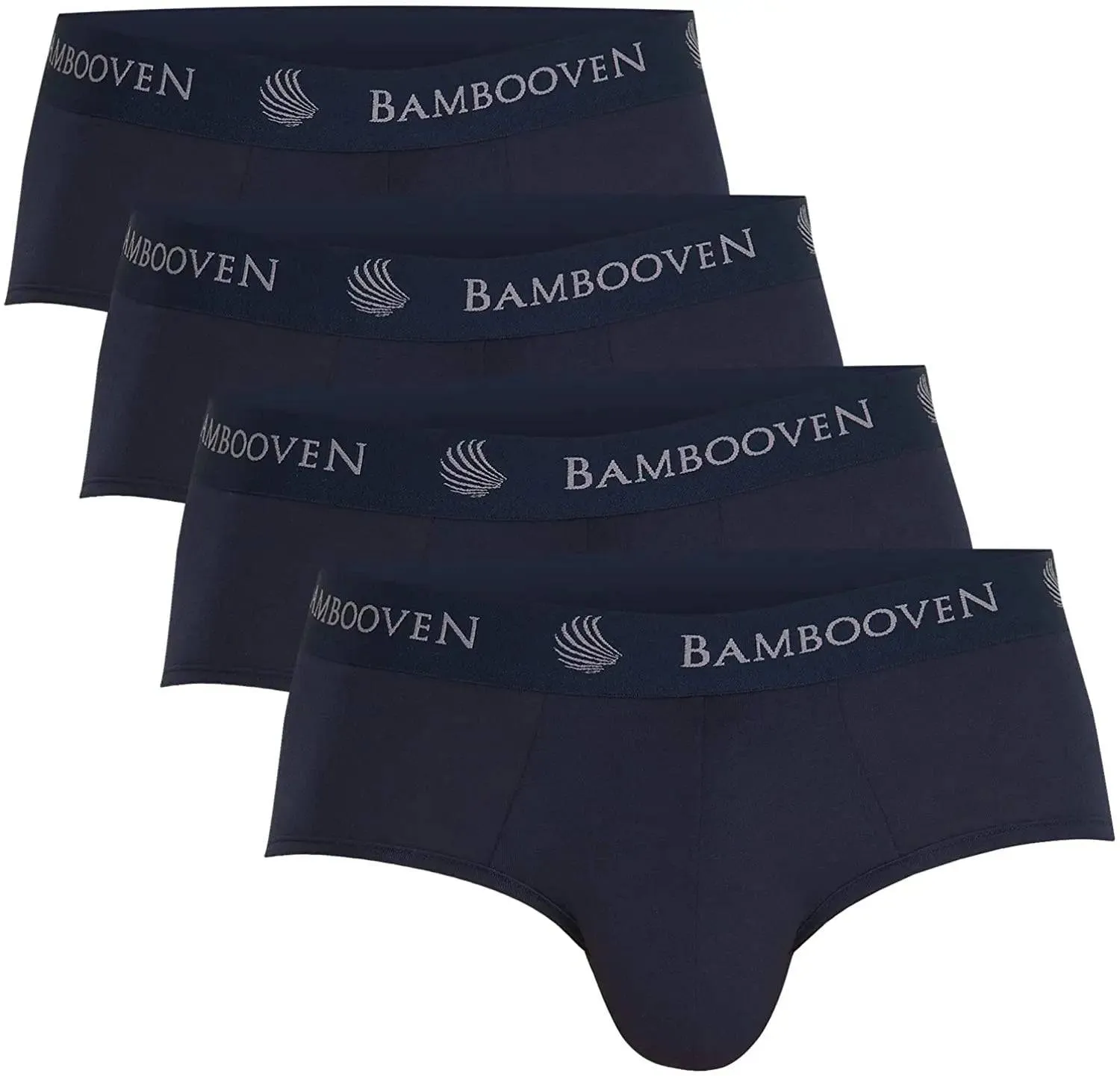 Bambooven Breathable Briefs with Pouch – Sweat-Wicking Underwear, Men’s Underwear, Anti-Chafing, Built-in Pouch Support (4 Pack)