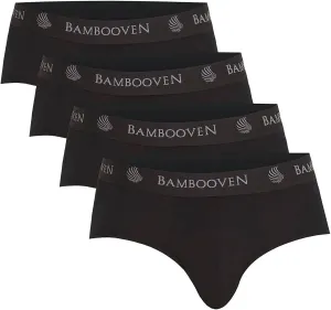 Bambooven Breathable Briefs with Pouch – Sweat-Wicking Underwear, Men’s Underwear, Anti-Chafing, Built-in Pouch Support (4 Pack)