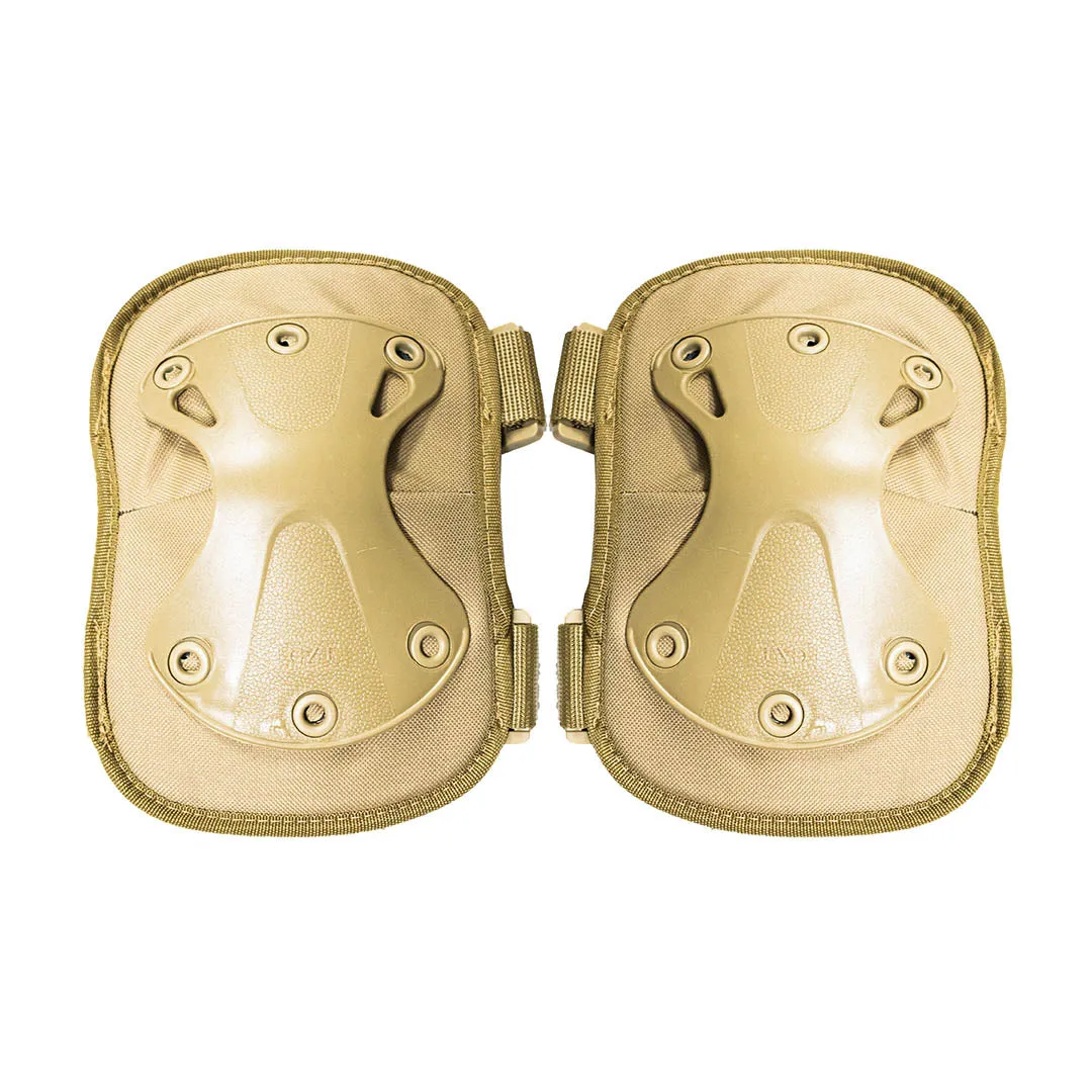 Beige Paintball Airsoft Skates Knee & Elbow Pad Set