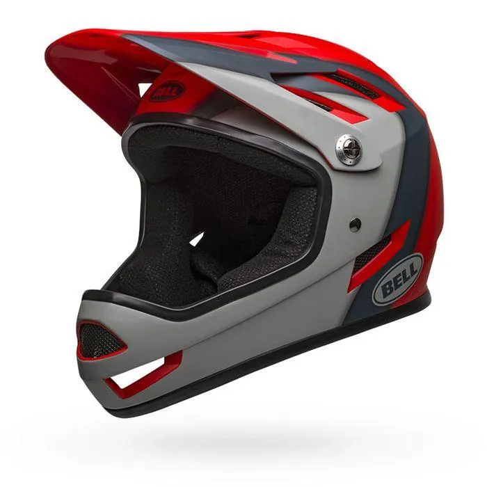 Bell Sanction MTB Cycling Helmet (Matte Crimson/Slate/Dark Grey)