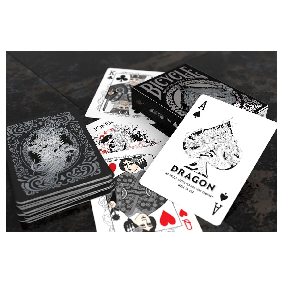 Bicycle Black Dragon Playing Cards