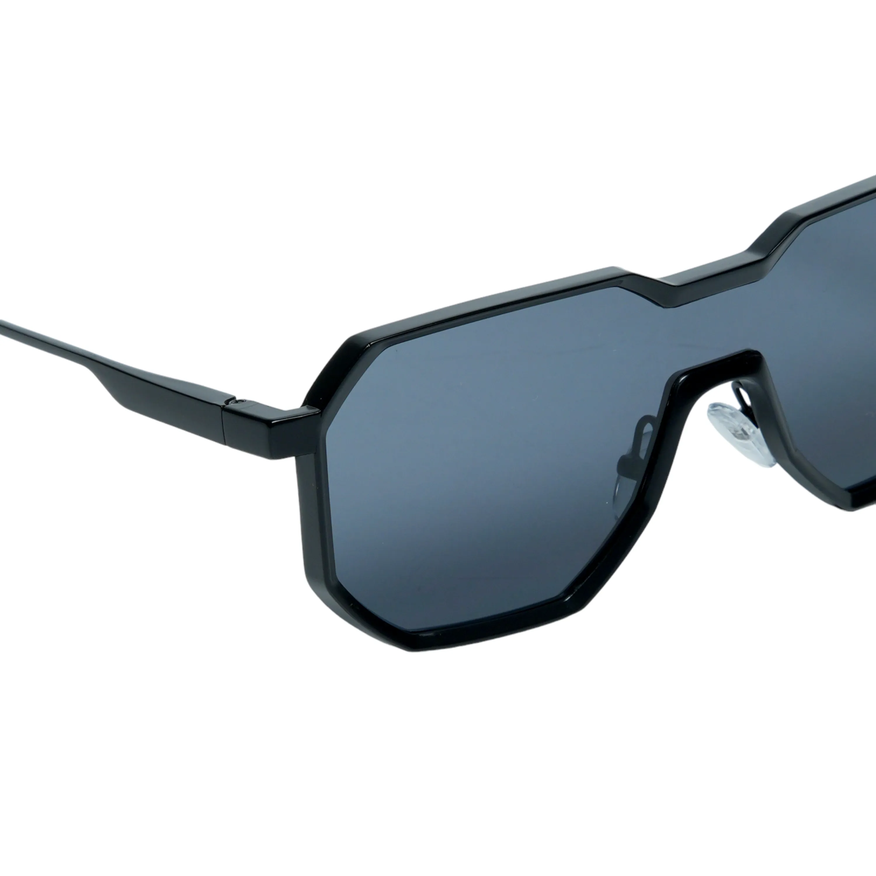 Chokore Irregular Sunglasses with UV 400 Protection (Matte Black)