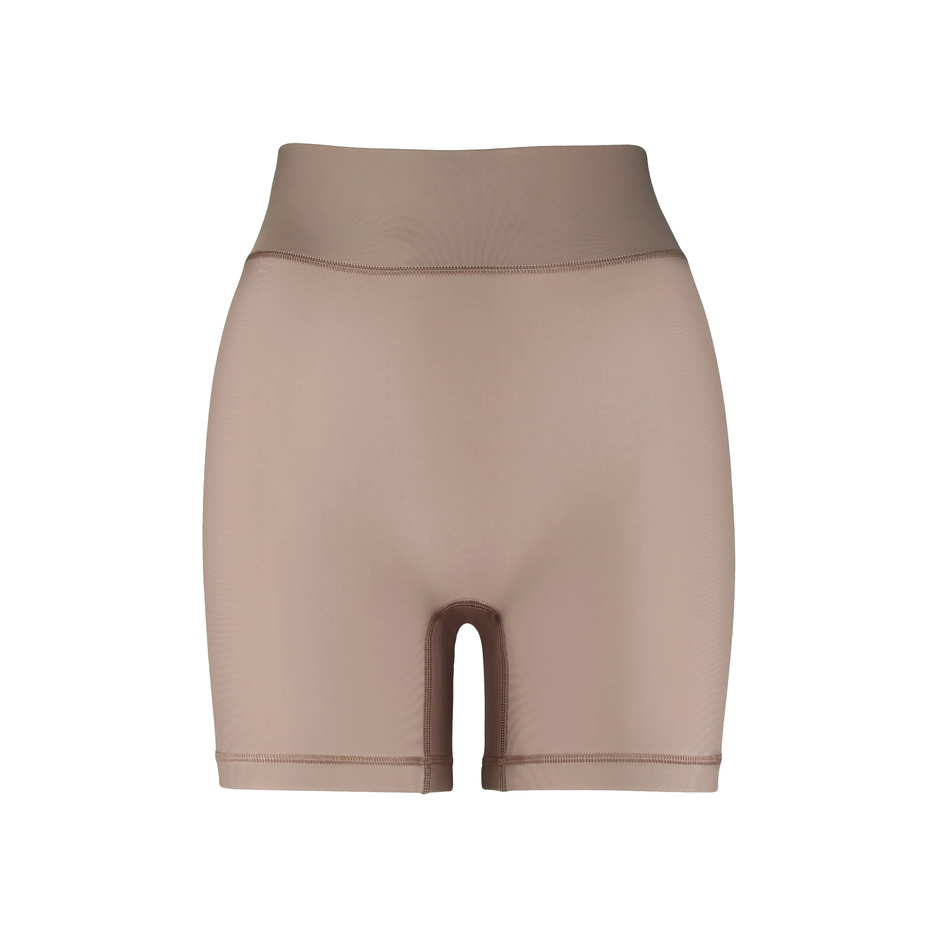 Cora High Waisted Bicycle Shorts | Recycled Nylon | Sand