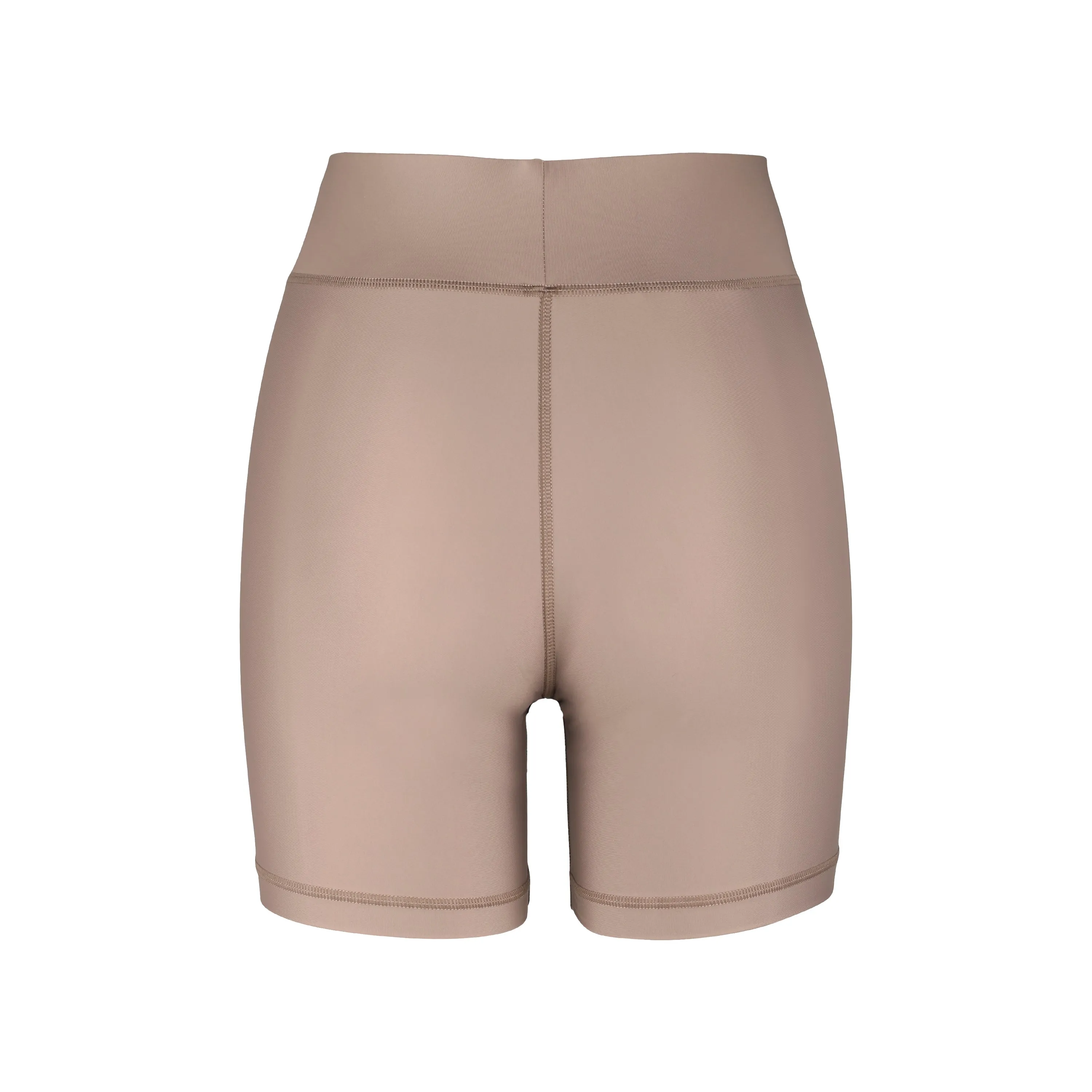 Cora High Waisted Bicycle Shorts | Recycled Nylon | Sand