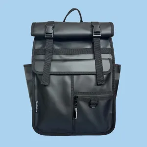 ECO Monochrome Rolltop Backpack Pannier Black 2.0