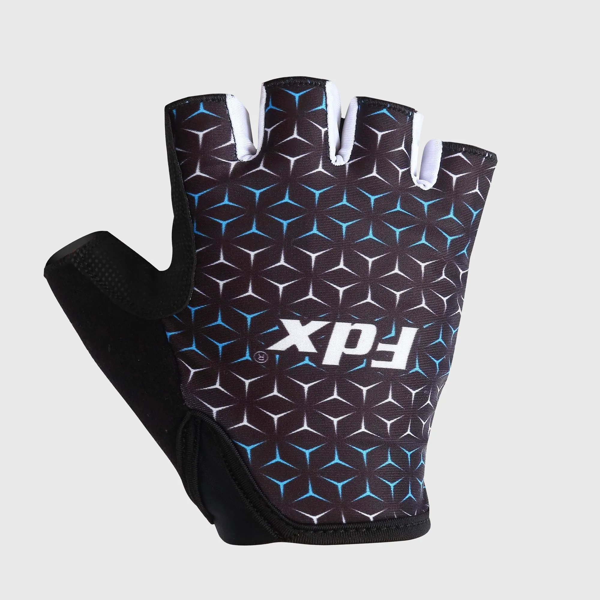 Fdx Vega Black Gel Padded Short Finger Summer Cycling Gloves