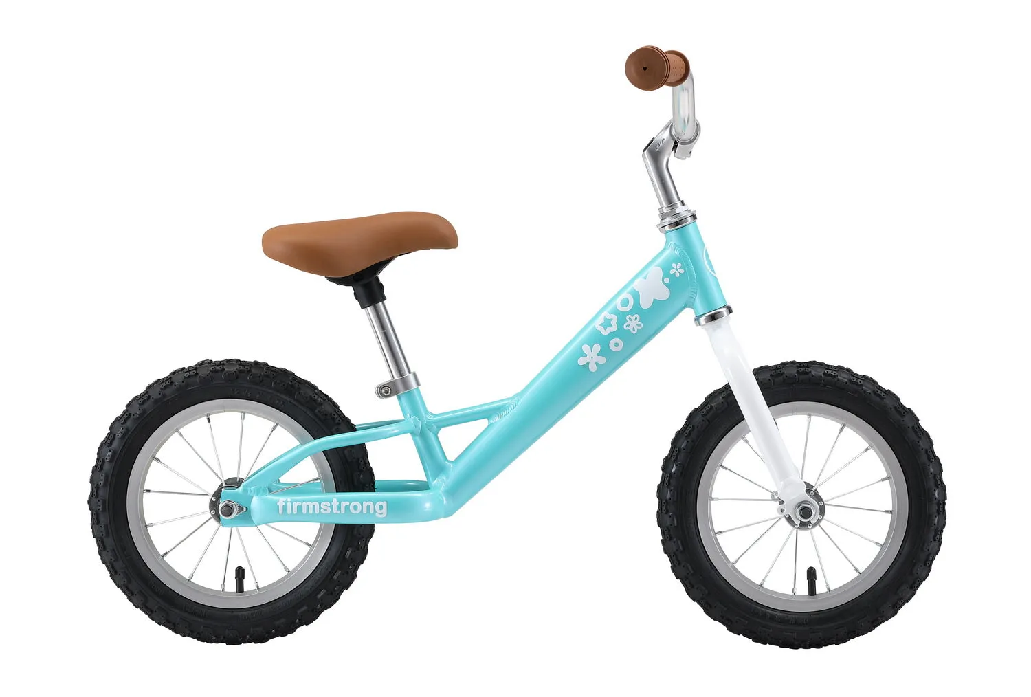 Firmstrong 12" Balance Bike, No Pedal Bicycle with Air Tires, Kids - 2,3,4 years old