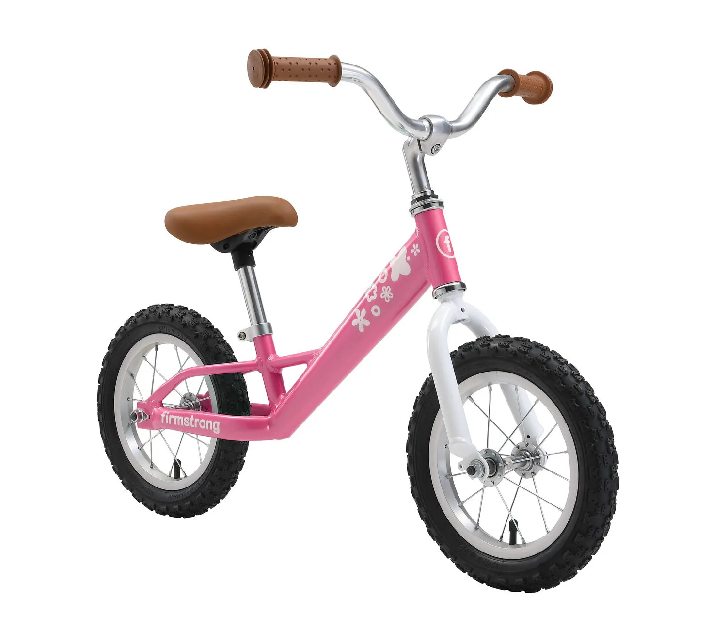 Firmstrong 12" Balance Bike, No Pedal Bicycle with Air Tires, Kids - 2,3,4 years old