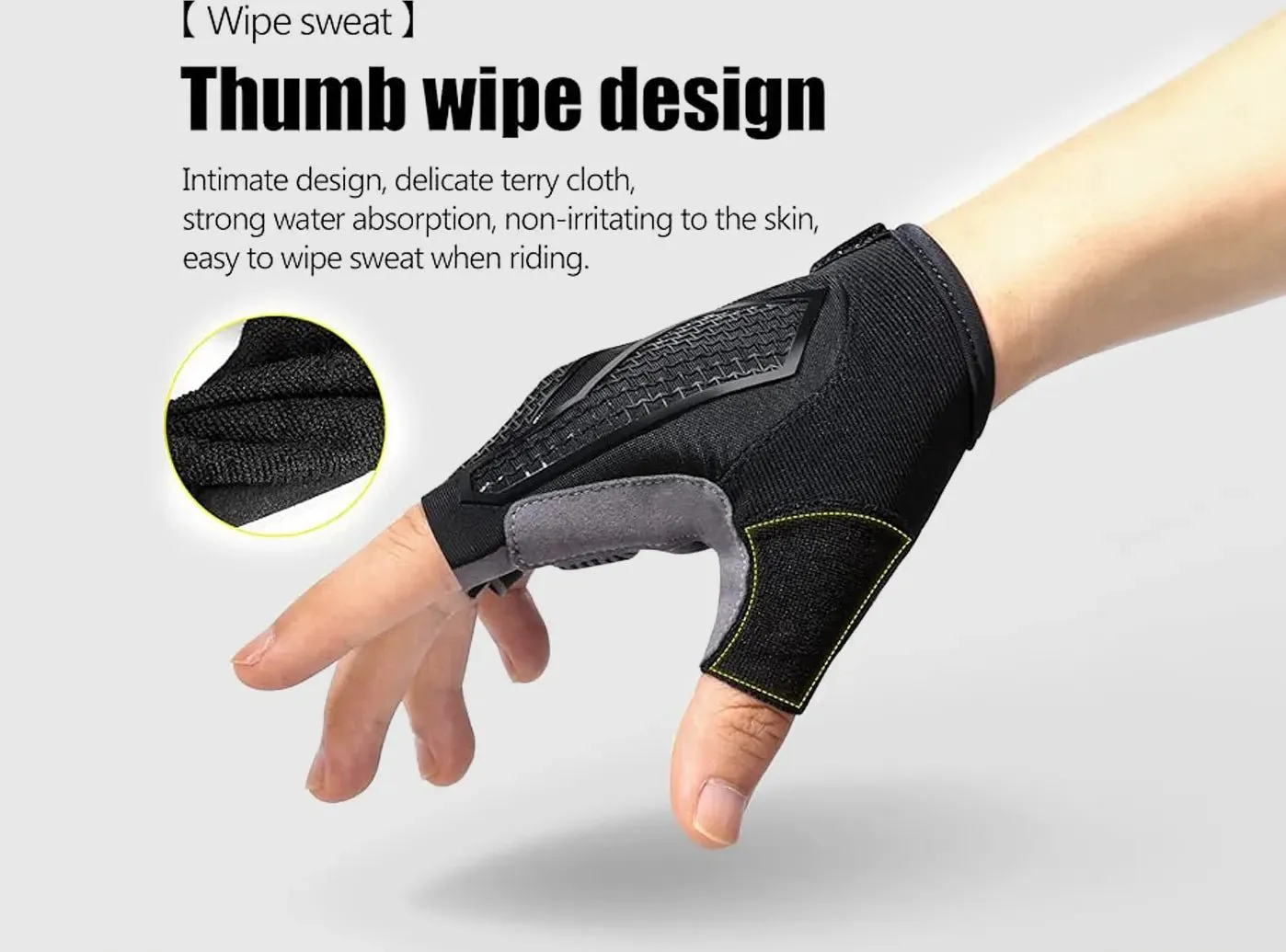 FitVile Half-Finger Cycling Gloves