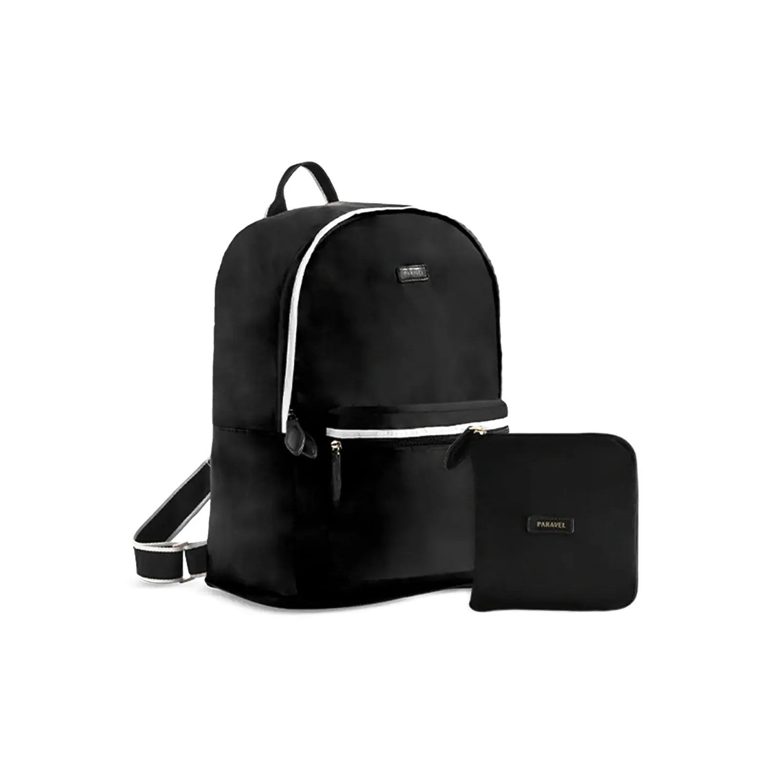 Fold-Up Backpack in Derby Black