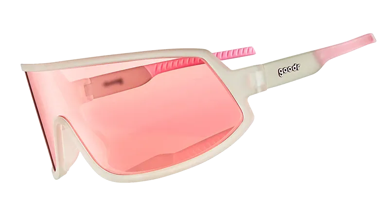 Goodr Extreme Dumpster Diving Sunglasses - White/Pink