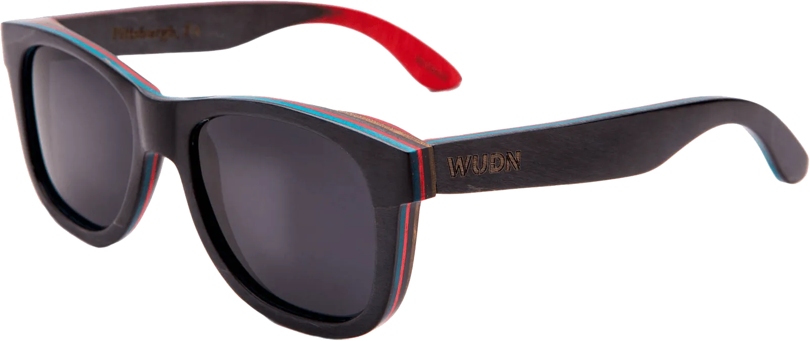 Recycled Skatedeck Ollie Black Sunglasses by WUDN