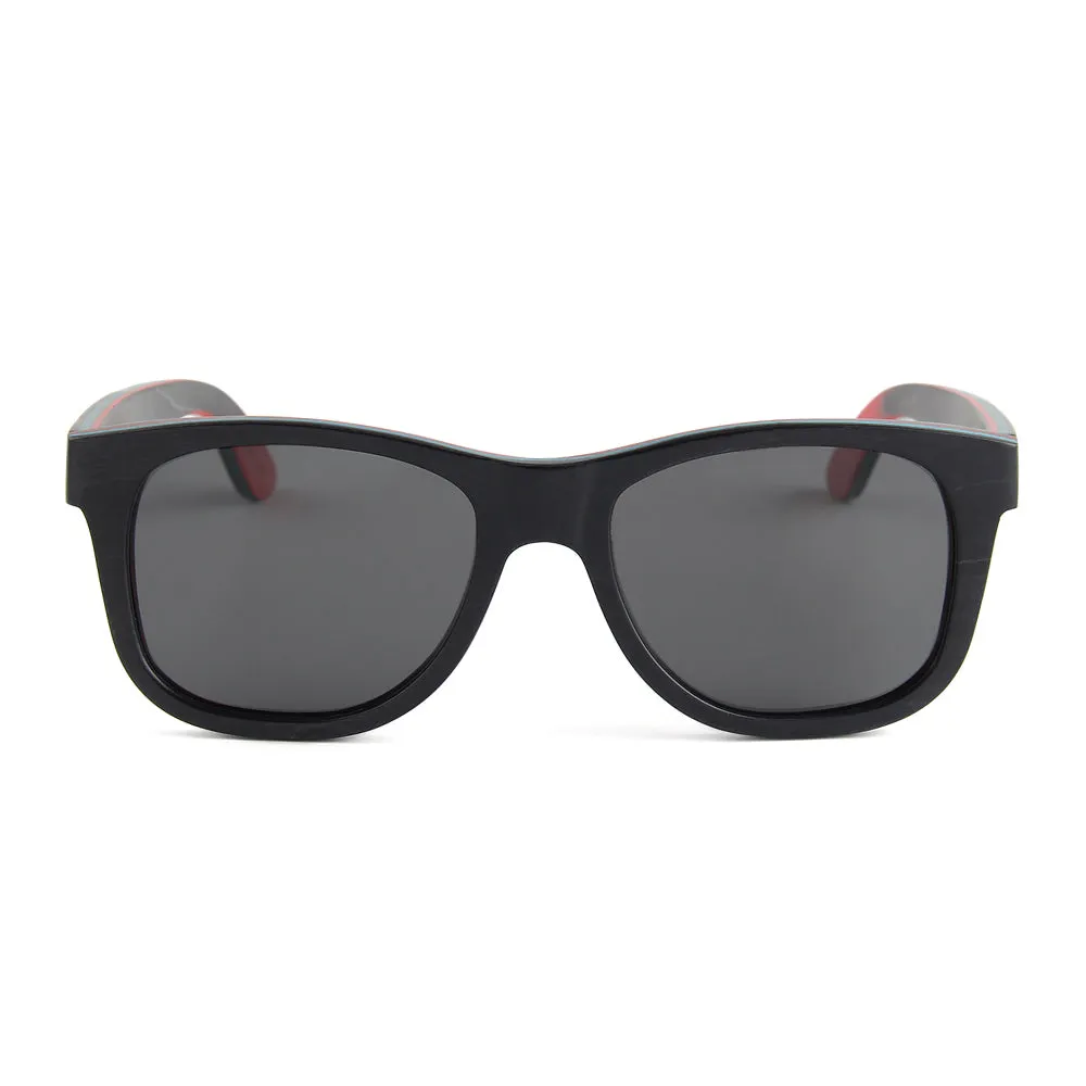 Recycled Skatedeck Ollie Black Sunglasses by WUDN