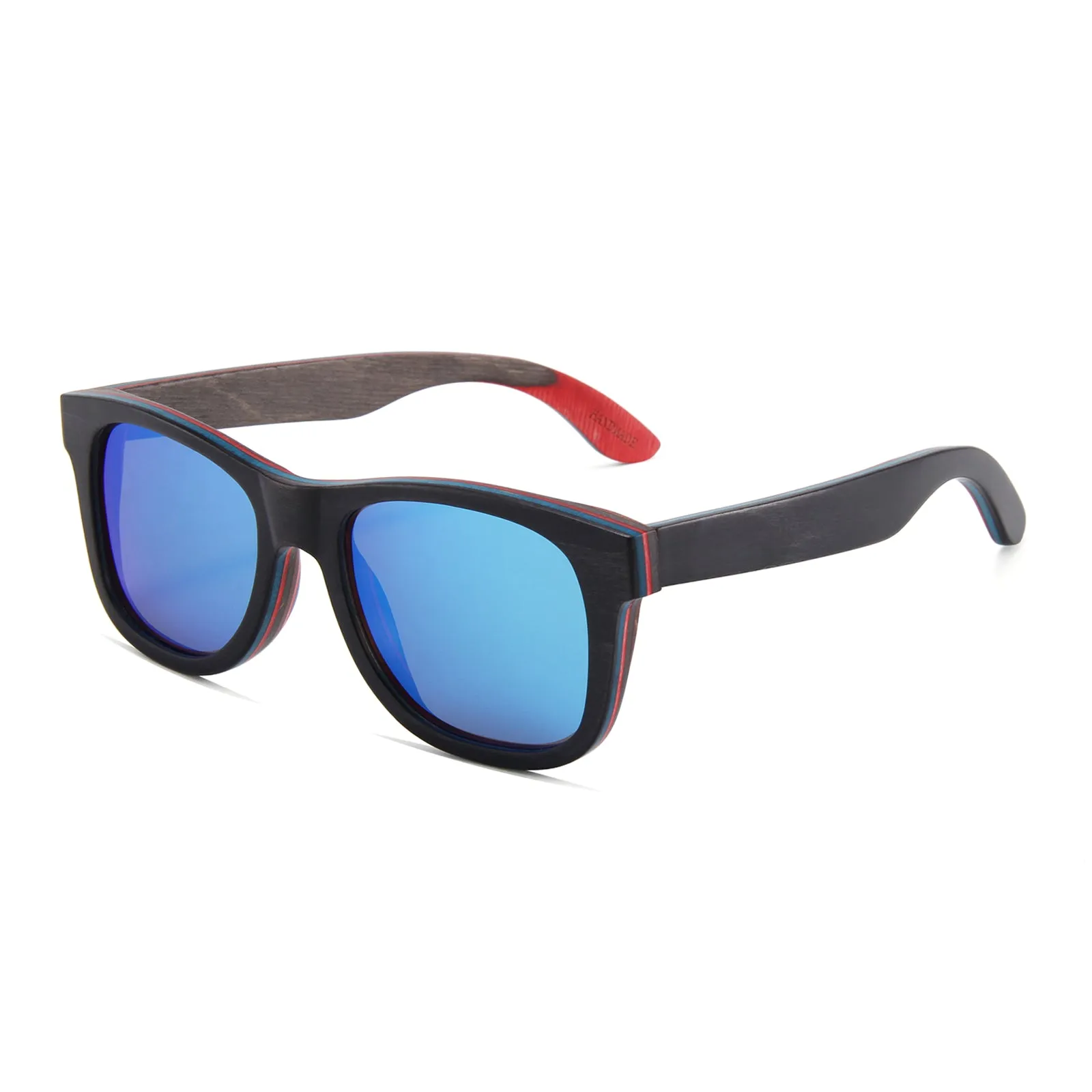 Recycled Skatedeck Ollie Black Sunglasses by WUDN