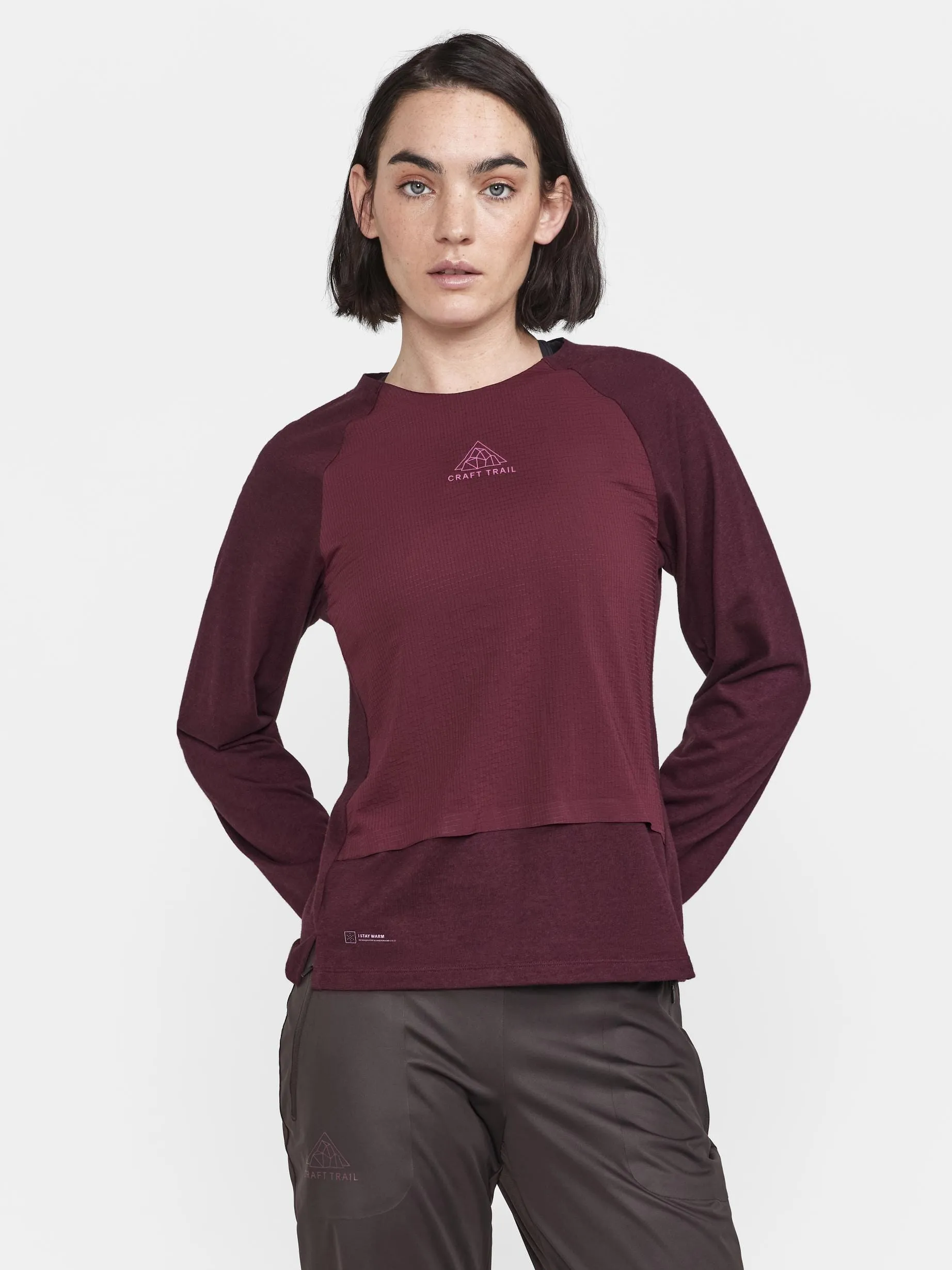 Womens ADV Trail Wool Wind Long Sleeve Tee