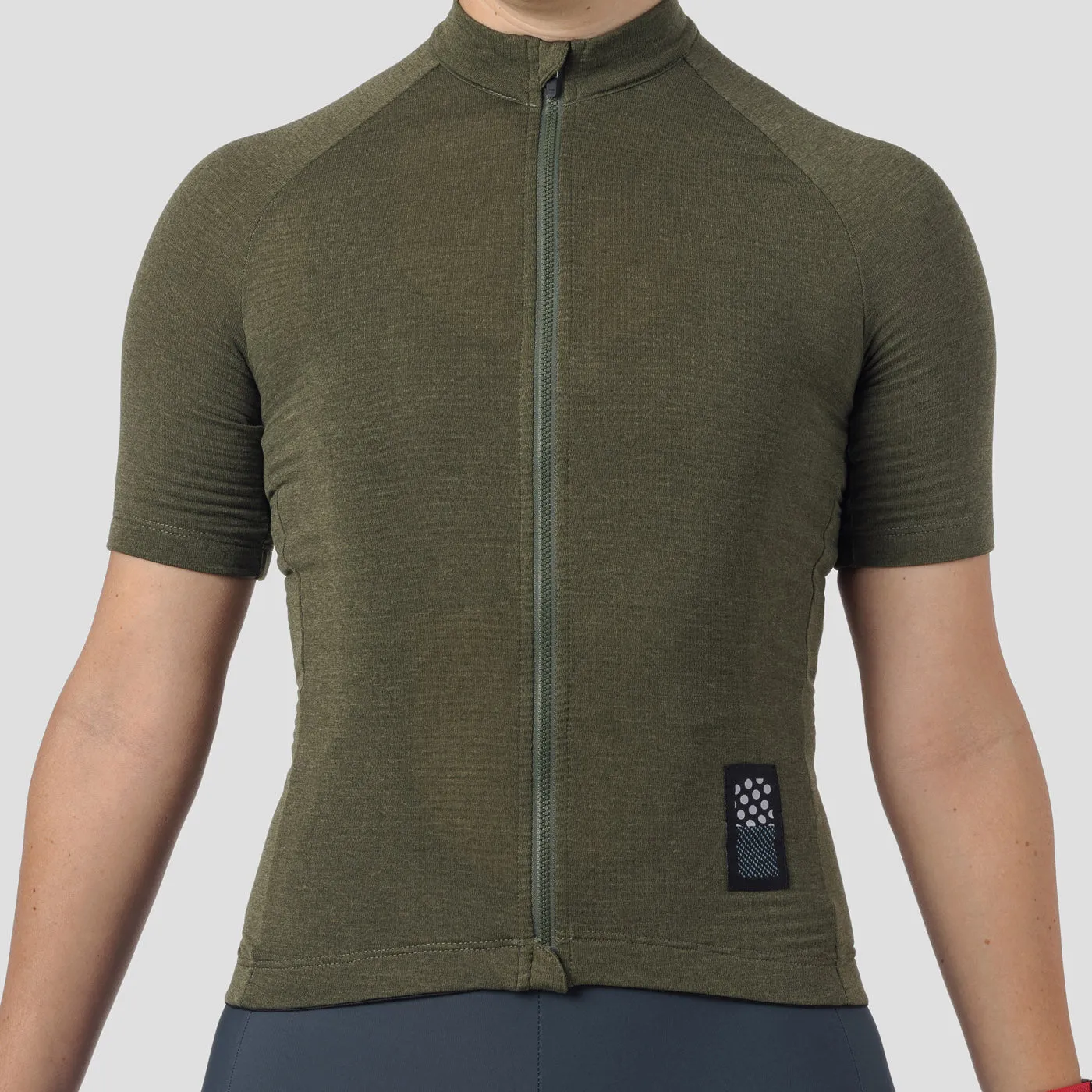 Women's Micro Grid Jersey - Olive 2023