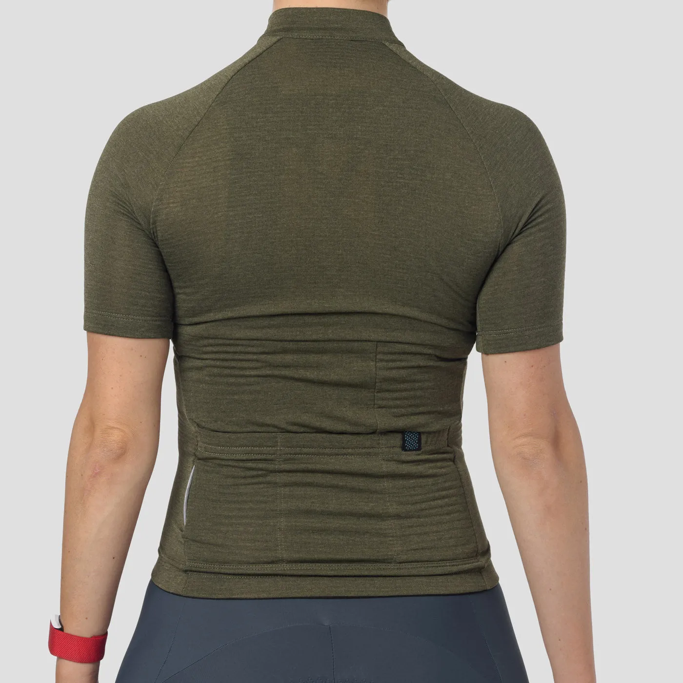 Women's Micro Grid Jersey - Olive 2023